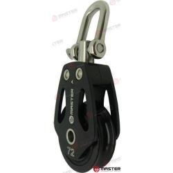 72MM ALUMINUM SINGLE BLOCK/ SWIVEL SHACK