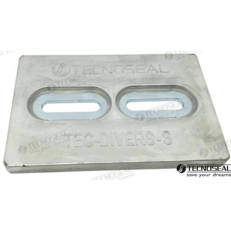 ANODO PLACA ZINC 152X102X13MM MINIDIVERS