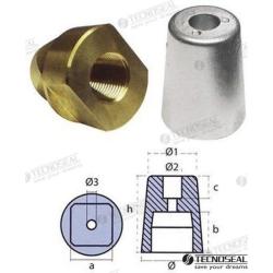 CONICAL PROPELLER NUT WITH SQUARE INNER