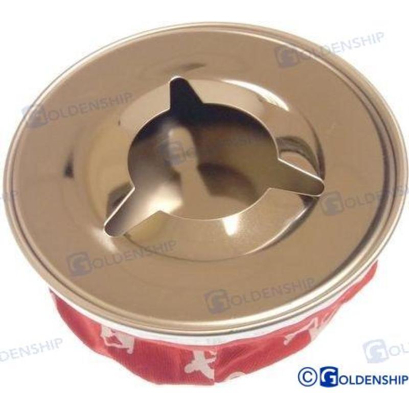 WINDPROOF ASHTRAY RED SS304