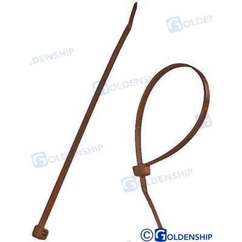 NYLON CABLE TIE 100X2,5 BROWN (100)