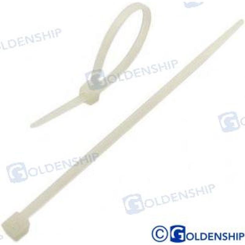 WHITE NYLON CABLE TIES 430X7,6 (100)