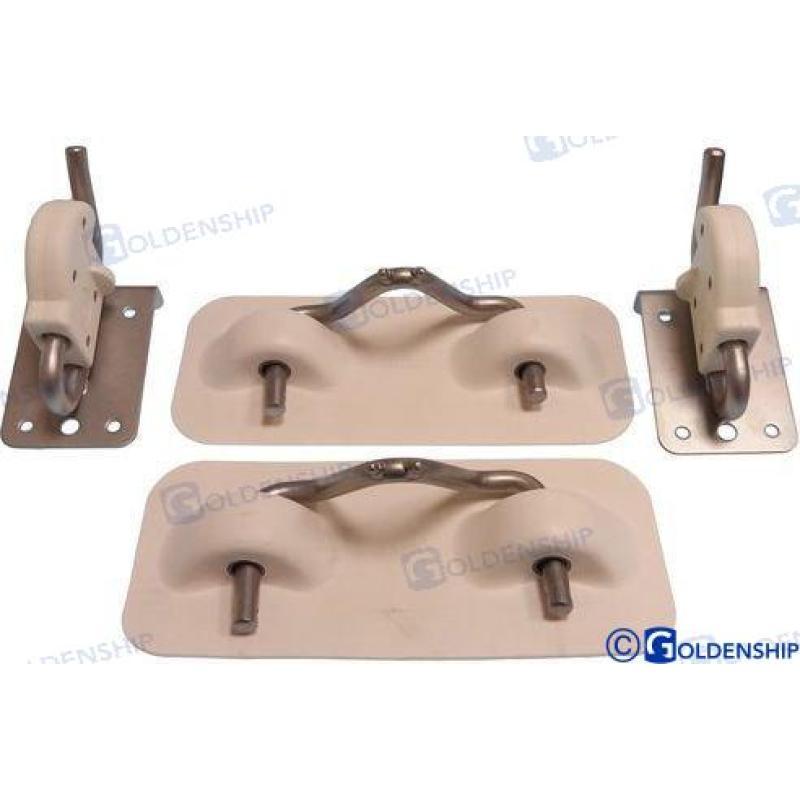 SNAP DAVITS FOR INFLATABLE BOATS GREY