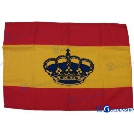 SPAIN FLAG WITH COAT OF ARMS 30*45