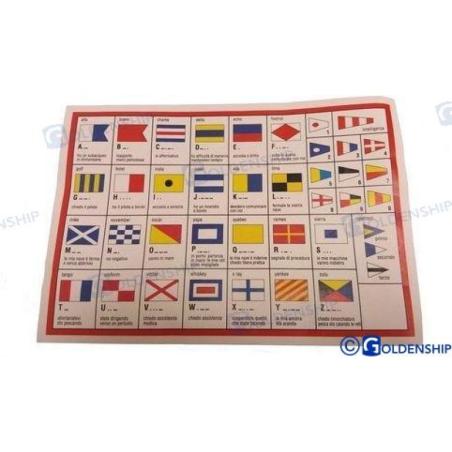 INTERNATIONAL CODE FLAG 40X60 CM