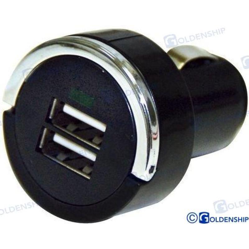 SOCKET 12/24 V 2 USB CHARGER 5V 3.4A