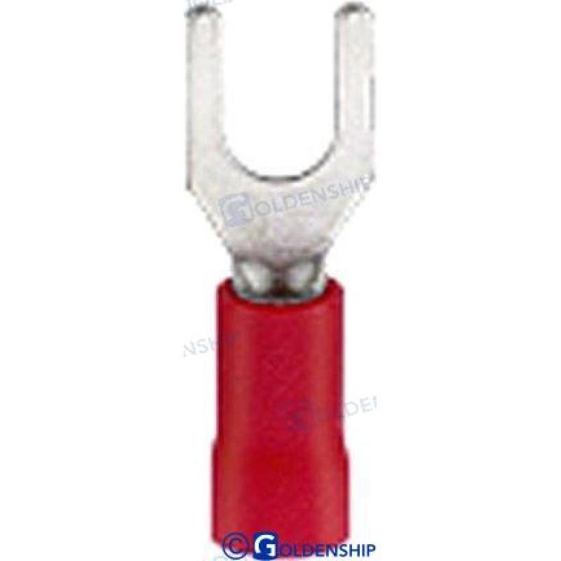 VINYL-INSULATED RING TERM. RED (25)