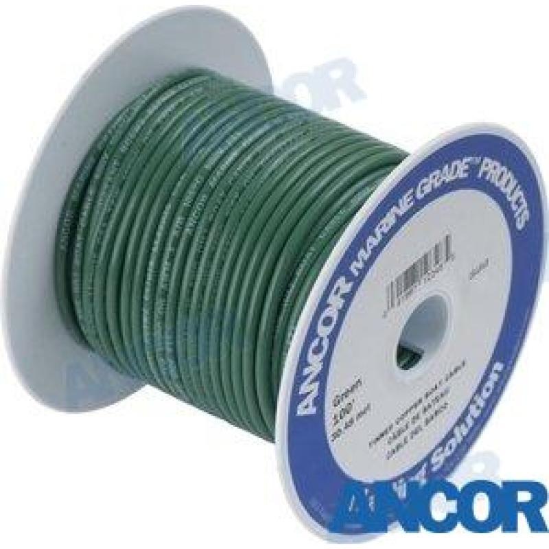 CABLE MARINO 18 AWG (0,8mm²) Verde 152 m