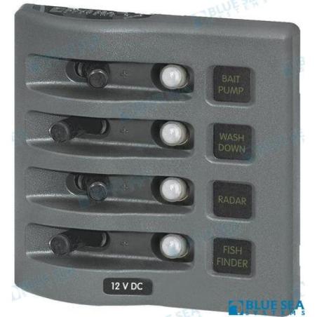 PANEL WD 12VDC CLB 4 POS GRAY