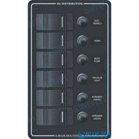 PANEL WP 6 POS. VERTICAL BLACK