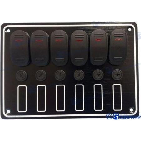 6 GANG WATERPROOF SWITCH PANEL