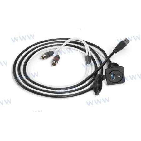 JL Audio 3.5mm Audio Jack and USB Port f