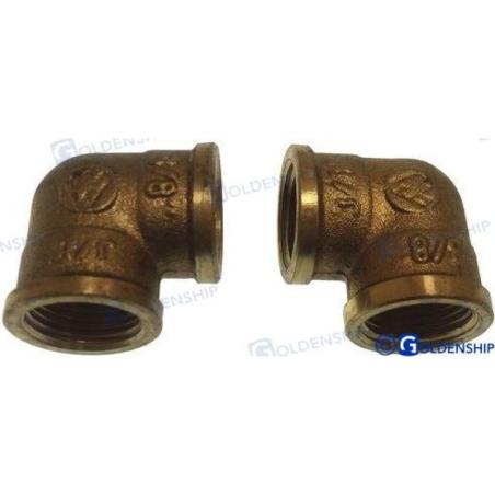 BRASS ELBOW H/H 3/8"" (2)