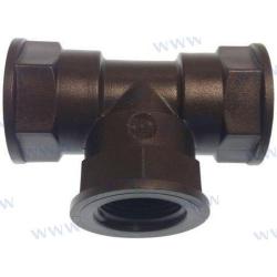 TEE CONNECTOR FEMALE 1"" NPT.