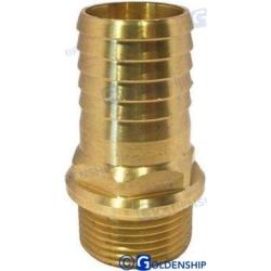 BRASS MALE HOSE CONNECTOR 1"" X 32 MM