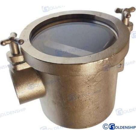 STAINLESS WATER FILTER 90º 1 1/4""