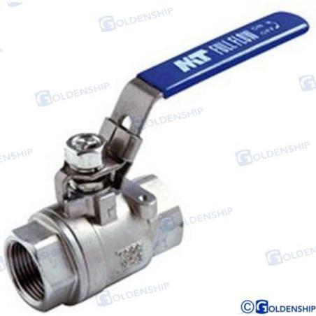 BALL VALVE  3/8""  STAINLESS