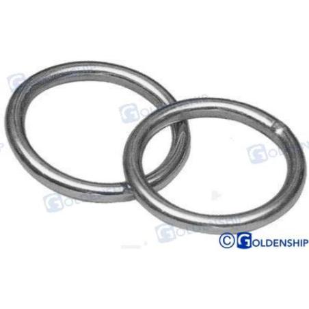 ROUND RING SS. BRIGHT POL. 4*30 (PACK 2)