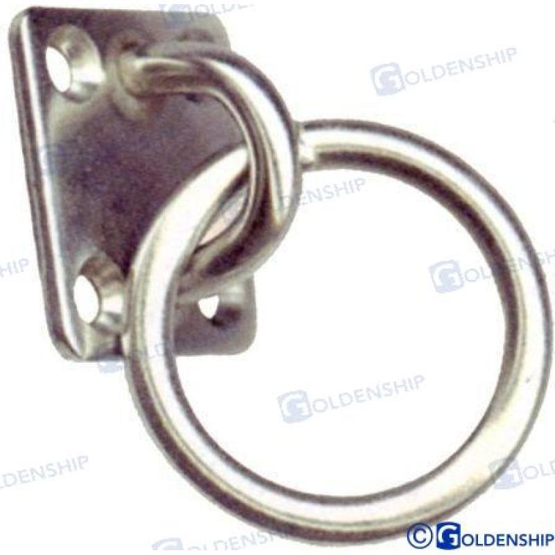 SQUARE EYE PLATE W/RING 40*35 (PACK 5)