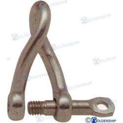 LONG TWIST SHACKLE AISI-316 6MM (PACK 2)