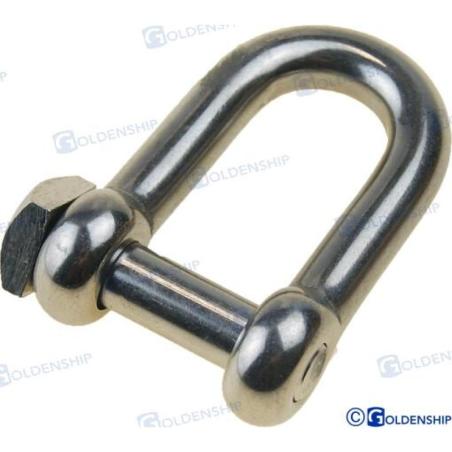 TRAWLING D SHACKLE, SCREW PIN 12MM TRAWLING D SHACKLE, SCREW PIN 12MM