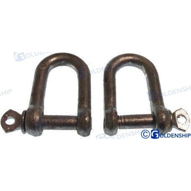 DEE SHACKLE HOT D. GALV. 6MM (PACK 2)