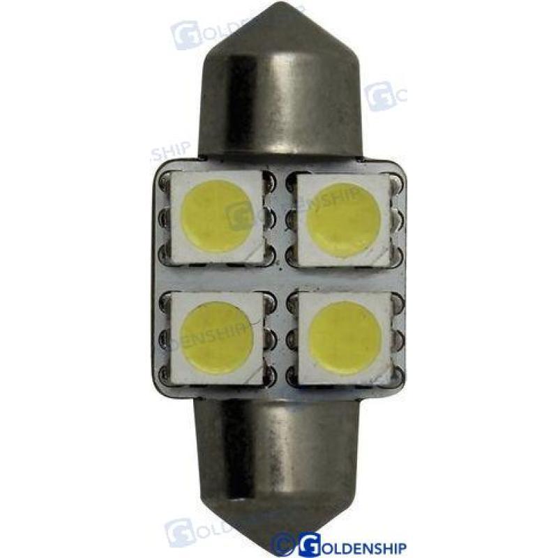 BULB FESTOON 4 LED 1,2W 10/30V