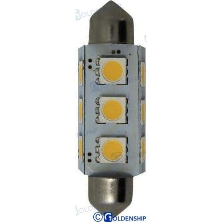 BULB FESTOON 12LED 1W10/30V (2) Ice Whit