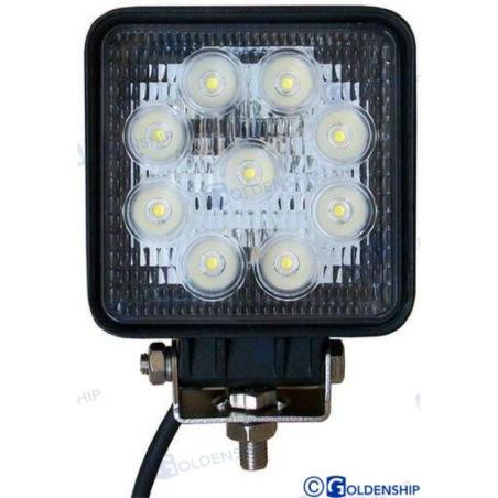 FOCO LED DE CUBIERTA 27 W NEGRO