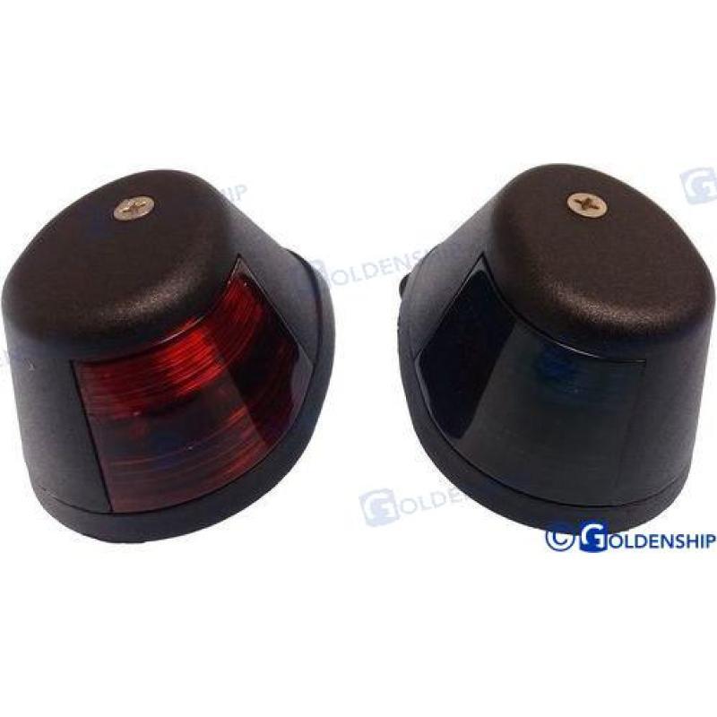 PAIR HORIZONTAL NAV.LIGHTS BLACK-LED