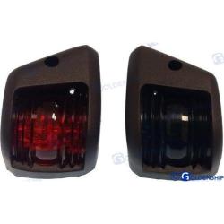 PAIR VERTICAL NAV.LIGHTS BLACK - LED