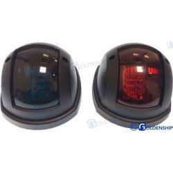 PAIR VERTICAL NAV.LIGHTS BLACK - LED