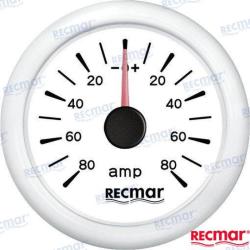 AMMETER ±80A WHITE