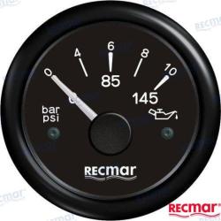 OIL PRESSURE 10-184º 0/10 BAR BLACK